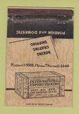 Matchbook Cover - International Export Packers Los Angeles CA WORN 40 Strike