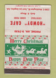 Matchbook Cover - Howdy Cafe East Los Angeles CA Christmas 40 Strike