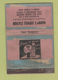 Matchbook Cover - Harry's oil gas Los Angeles CA POOR 40 Strike