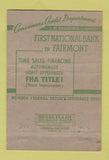 Matchbook Cover - Marion Paper Company Fairmont Bank WV 40 Strike