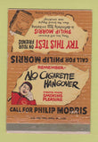Matchbook Cover - Philip Morris Cigarettes WORN 40 Strike