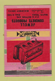 Matchbook Cover - Jewell Concrete Blocks Waco TX WEAR 40 Strike