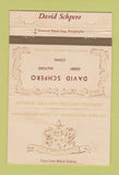Matchbook Cover - Hamilton Watches David Schpero Derby Milford CT 40 Strike
