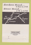 Matchbook Cover - The Palace Hotel Manchester Depot VT 40 Strike