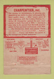 Matchbook Cover - Carpentier's Restaurant East Norwalk CT WEAR 40 Strike