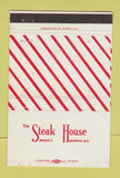 Matchbook Cover - The Steak House Batavia NY WEAR 40 Strike