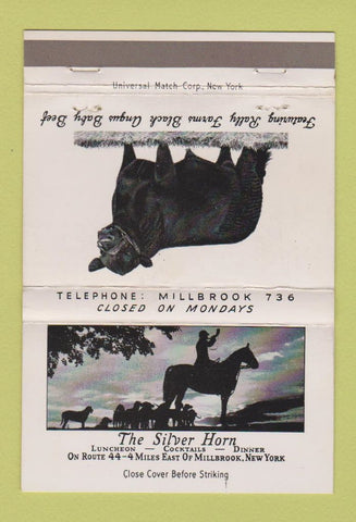 Matchbook Cover - The Silver Horn Millbrook NY 40 Strike