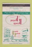 Matchbook Cover - Reynolds Penland Men's Clothes Dallas Austin TX 40 Strike