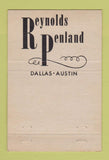 Matchbook Cover - Reynolds Penland Men's Clothes Dallas Austin TX 40 Strike
