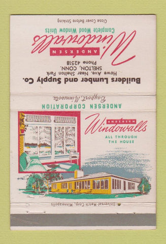 Matchbook Cover - Andersen Windows Lumber Shelton CT 40 Strike