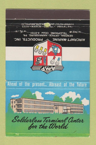 Matchbook Cover - Aircraft Marine Products Harrisburgh PA 22 Strike Feature