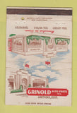 Matchbook Cover - Grinold Auto Parts Hartofrd CT New Britain London 40 Strike