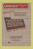 Matchbook Cover - Grinold Auto Parts Hartofrd CT New Britain London 40 Strike