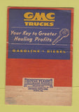 Matchbook Cover - GMC Trucks WEAR 40 Strike