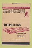 Matchbook Cover - Damrow Brothers Food Processing SAMPLE 40 Strike