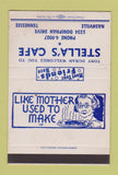 Matchbook Cover - Stella's Cafe Nashville TN SAMPLE 40 Strike