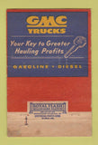 Matchbook Cover - GMC Trucks WEAR 40 Strike