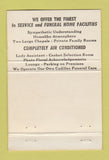 Matchbook Cover - Ralph Hull Funeral Home Seymour CT 40 Strike