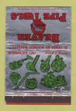 Matchbook Cover - Beaver Pipe Tools Warren OH WEAR 40 Strike
