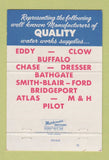 Matchbook Cover - Prescott and Son Water Works Supply Worcester MA 40 Strike