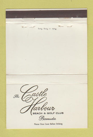 Matchbook Cover - Castle Harbour Beach Golf Club Bermuda 40 Strike