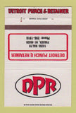 Matchbook Cover - Detroit Punch and Retainer Fraser MI 40 Strike