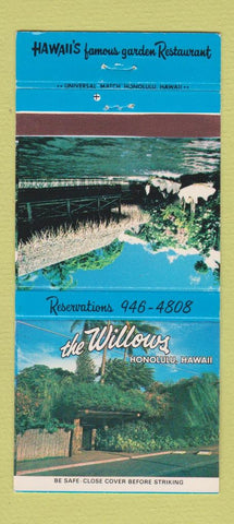 Matchbook Cover - The Willows Honolulu Hawaii 30 Strike