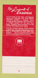 Matchbook Cover - Erawan Garden Hotel Indian Wells CA 30 Strike