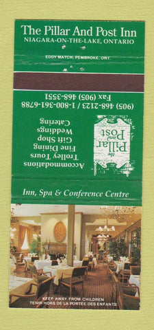 Matchbook Cover - Pillar and Post Niagara on the Lake ON 30 Strike