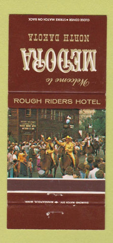 Matchbook Cover - Medora ND Rough Riders Hotel 30 Strike