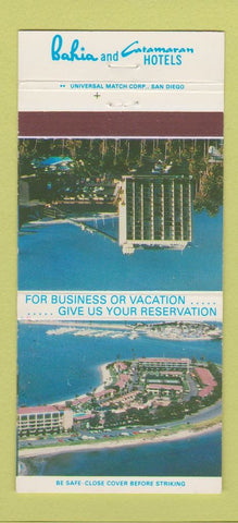 Matchbook Cover - Bahia Catamaran Hotels San Diego CA 30 Strike