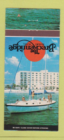 Matchbook Cover - The Breckenridge Resort Hotel St Petersburg Beach FL 30 Strike
