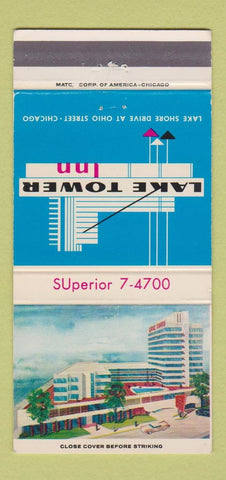 Matchbook Cover - Lake Tower Inn Chicago IL 30 Strike