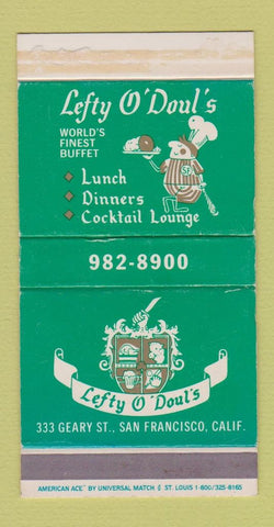 Matchbox - Lefty O'Doul's San Francisco CA baseball WEAR
