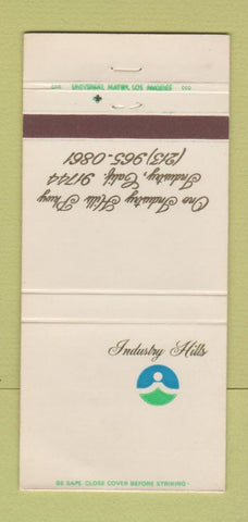 Matchbook Cover - Industry Hills Industry CA 30 Strike