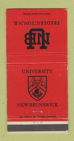 Matchbook Cover - University of New Brunswick Fredericton NB WEAR 30 Strike