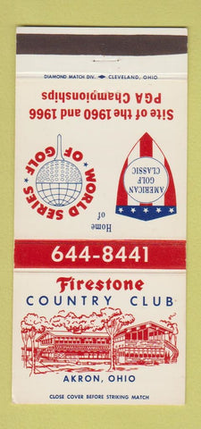 Matchbook Cover - Firestone Country Club Akron OH 30 Strike