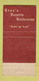 Matchbook Cover - Colony Club Reno NV 30 Strike