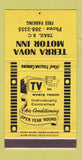 Matchbook Cover - Terra Nova Motor Inn Trail BC WEAR 30 Strike