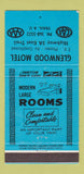 Matchbook Cover - Glenwood Motel Trail BC 30 Strike