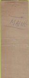 Matchbook Cover - Temple Lunch Portland ME Safety First BOBTAIL