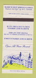 Matchbook Cover - Radium Hot Springs Lodge BC #1 30 Strike