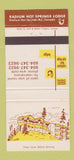 Matchbook Cover - Radium Hot Springs Lodge BC #2 30 Strike