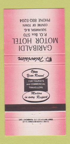 Matchbook Cover - Garibaldi Motor Hotel Squamish BC 30 Strike