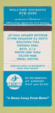 Matchbook Cover - Skyline Airport Hotel Richmond BC WEAR 30 Strike