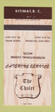 Matchbook Cover - The Chalet Motel Kitimat BC 30 Strike