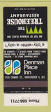 Matchbook Cover - Denman Place Inn Treehouse Restaurant Vancouver BC 30 Strike