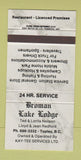 Matchbook Cover - Broman Lake Lodge Topley BC 30 Strike