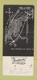 Matchbook Cover - Point o Woods Country Club Benton Harbor MI 30 Strike