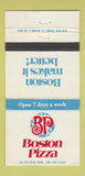 Matchbook Cover - Boston Pizza Canada Edmonton AB  30 Strike